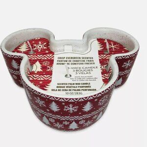 Disney Walt's Holiday Lodge Mickey Candle Evergreen Scent | NIB